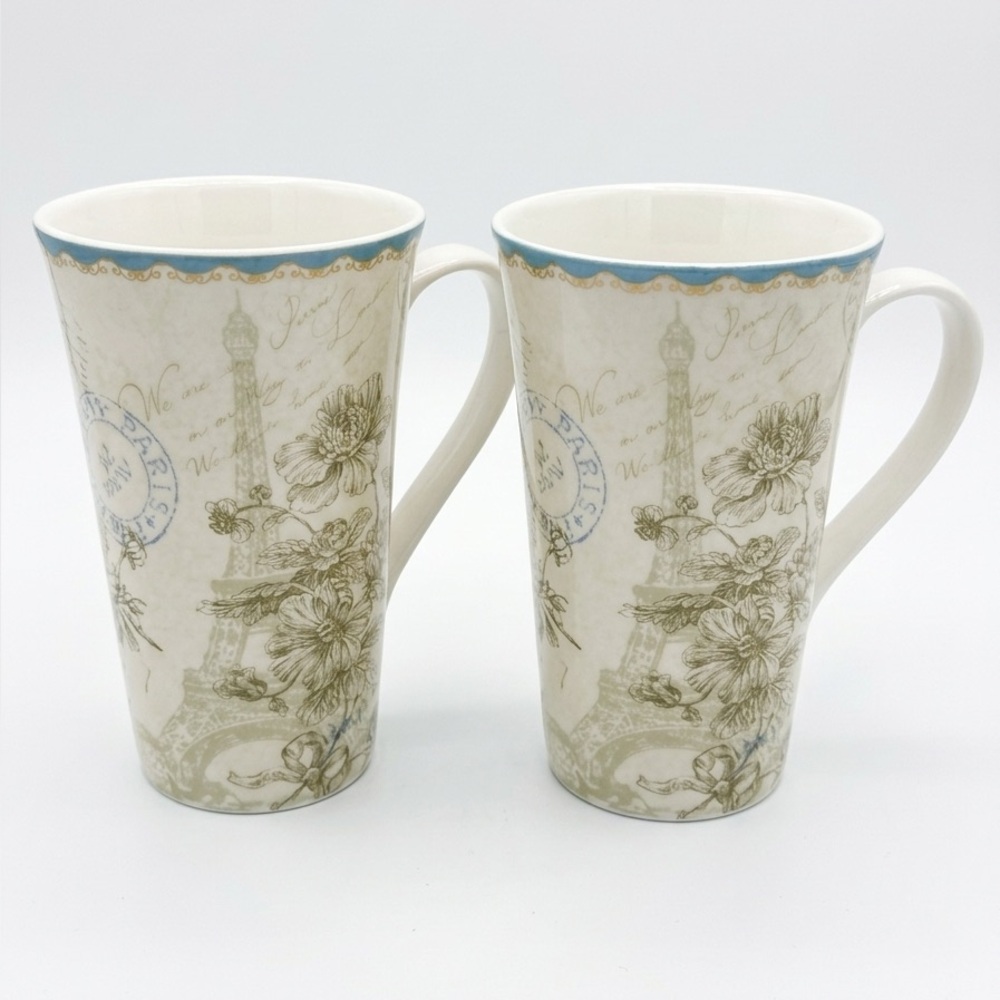 NEW w/o Box 222 Fifth Parisian Mug Lot x 2